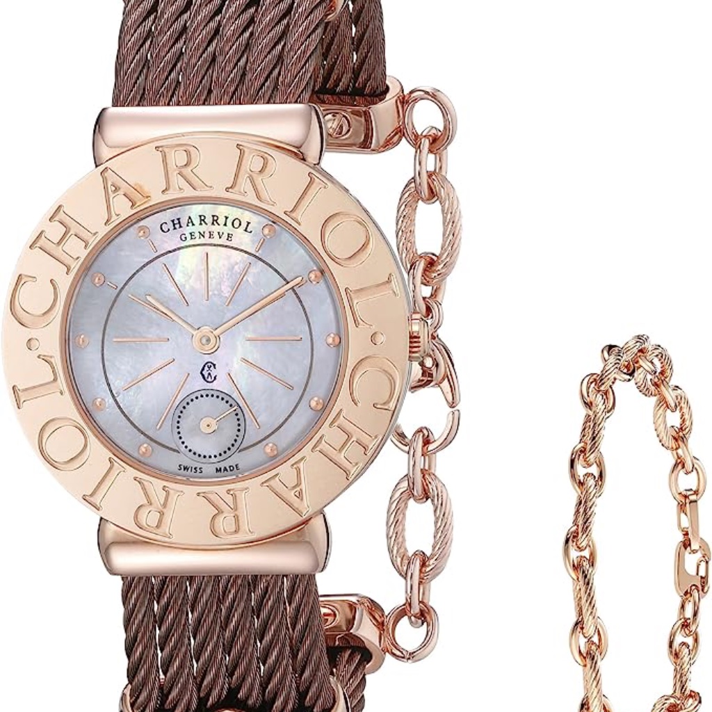 Charriol Women's St30cp1563007 St Tropez Analog Swiss Quartz Rose Gold